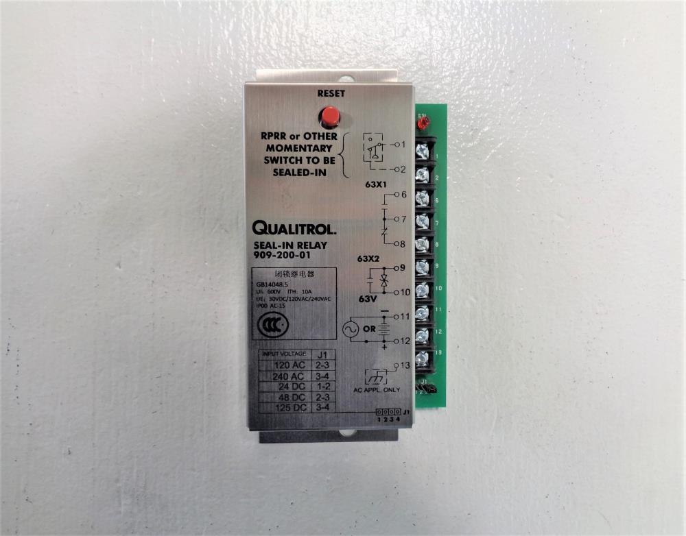 Qualitrol Seal-In Relay 909-200-01